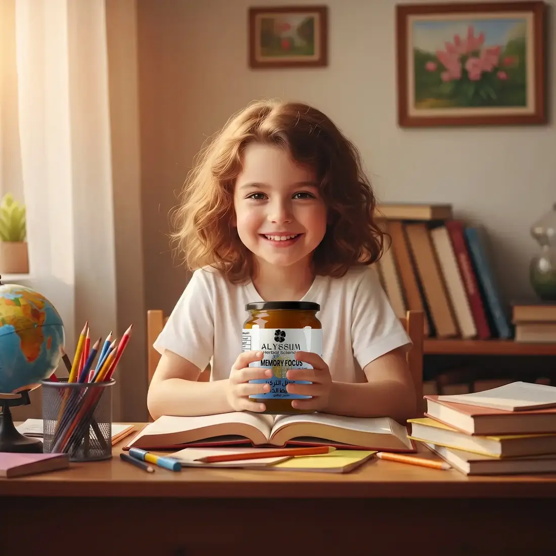 عسل التركيز وتنشيط الذاكرة للأطفال
